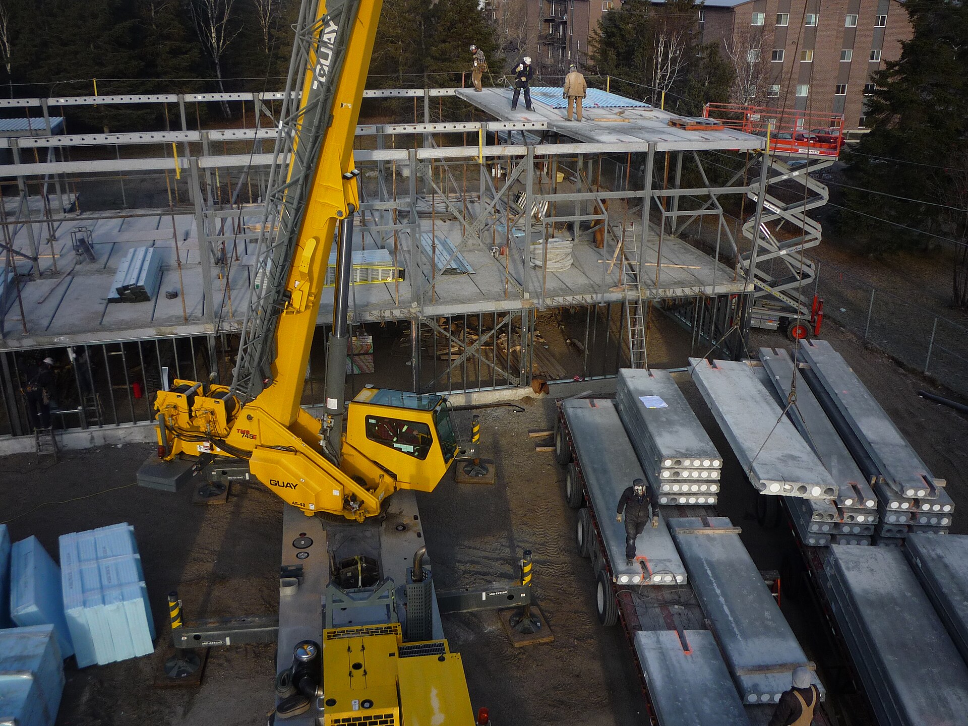 Steel beam and connection