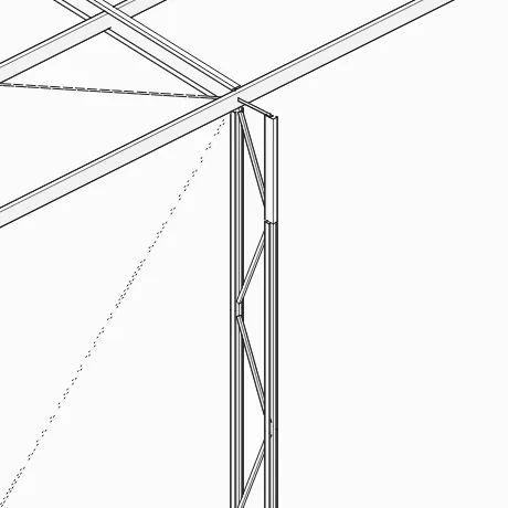Detail A, After: lattice column