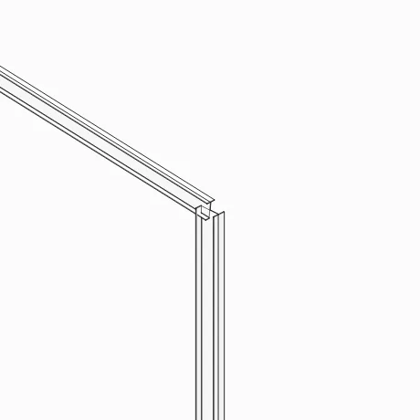 Detail A, Column and beam: end frame