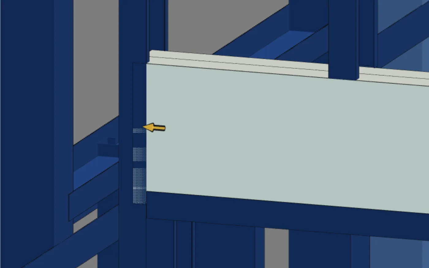 The click near the end: the amber arrow appears at the nearest end.