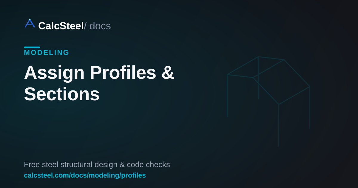 Perfiles — CalcSteel Docs