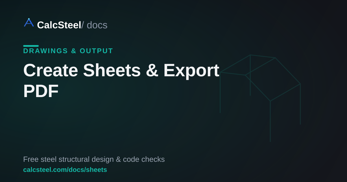 Feuilles — CalcSteel Docs
