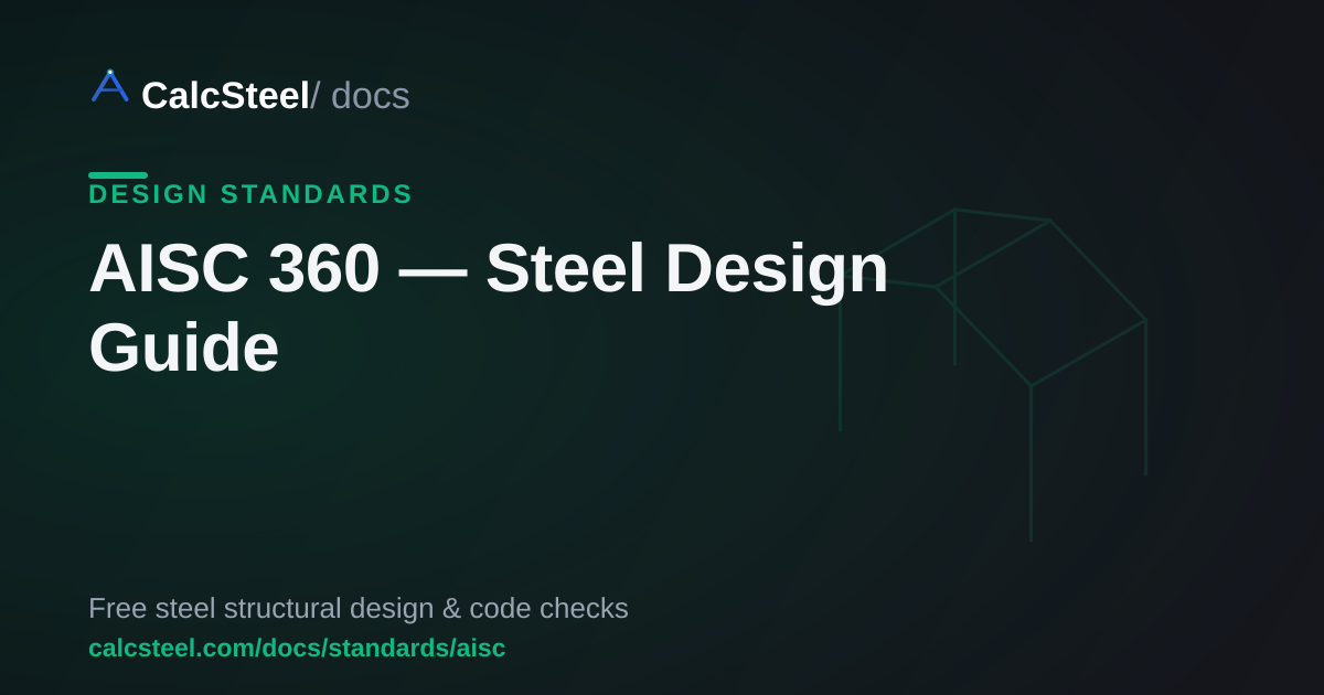AISC 360 — CalcSteel Docs